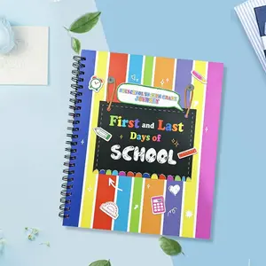 Academic Year Memory Album, First and Last Day Photo Journal with Reflective Prompts - A Keepsake Book for Preserving Growth Milestones Year by Year