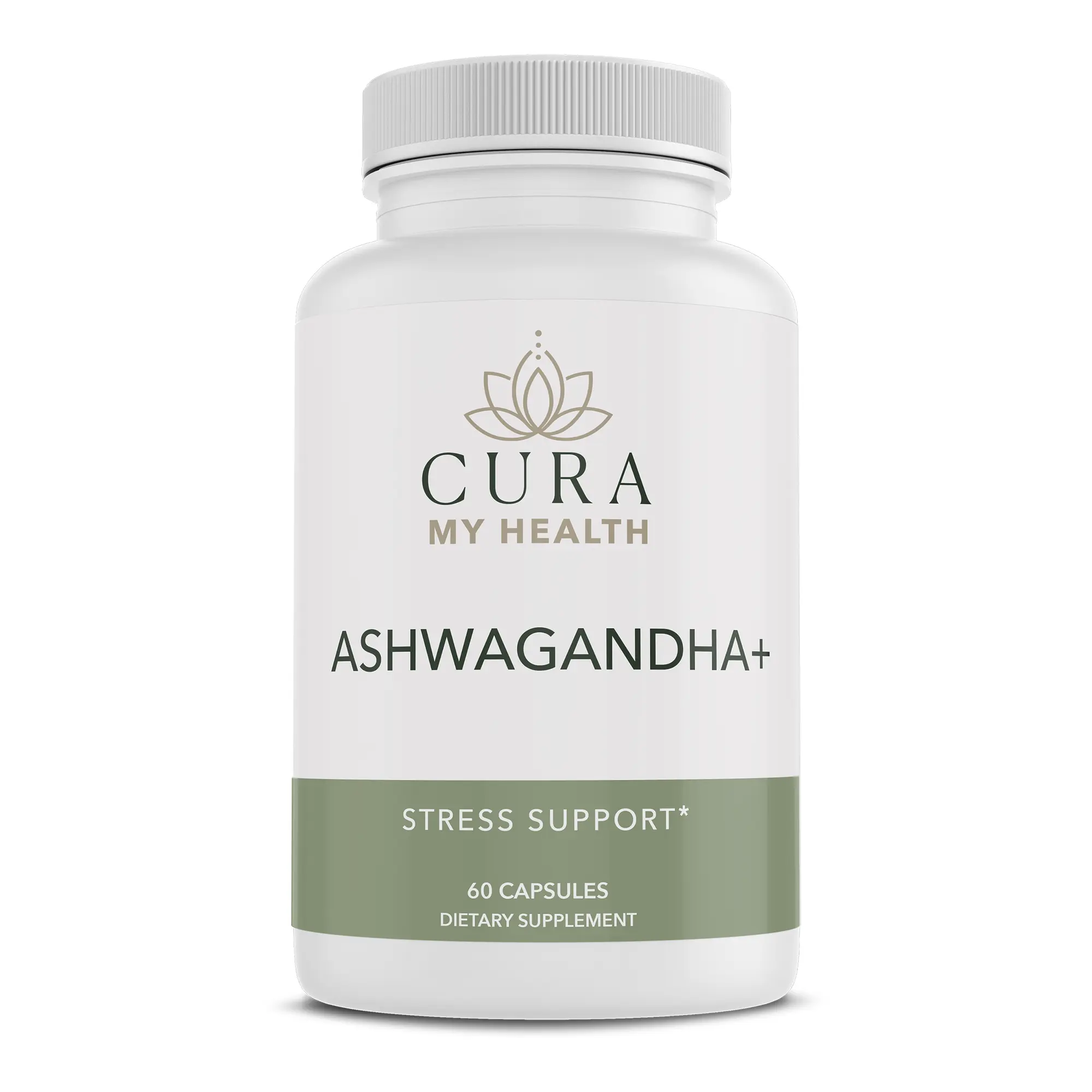 CuraMyHealth Ashwagandha+ 650 mg Dietary Supplement, 60 Capsules
