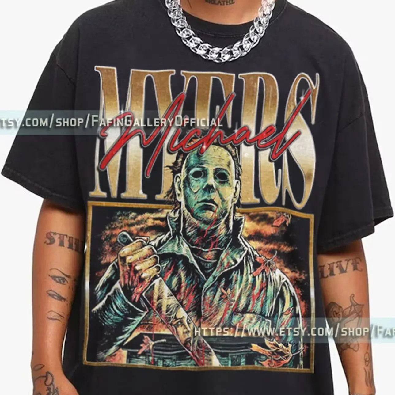 MICHAEL MYERS Vintage Shirt, Michael Myers Homage Tshirt, Jason Voorhees T-Shirt Friday the 13th Horror, Stranger Shirt, Halloween Shirt GL 5MG
