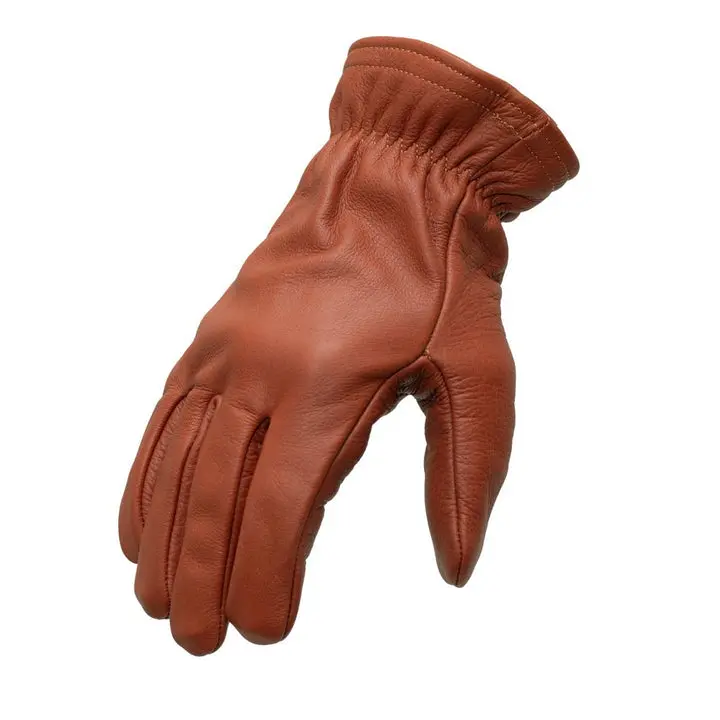 Pursuit Men's Motorcycle Gloves Super Soft Cowhide Leather DuPont Kevlar Lined Palm for Superior Comfort Protection Classic Track Gloves