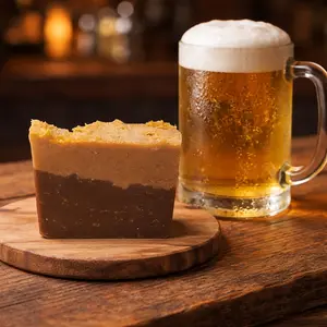 Soaps By Lela_Beer Soap with Olive, Coconut and Hemp Oils_Shea Butter, Moisturizing, Bubbly, Foamy, Kane Brown Scent