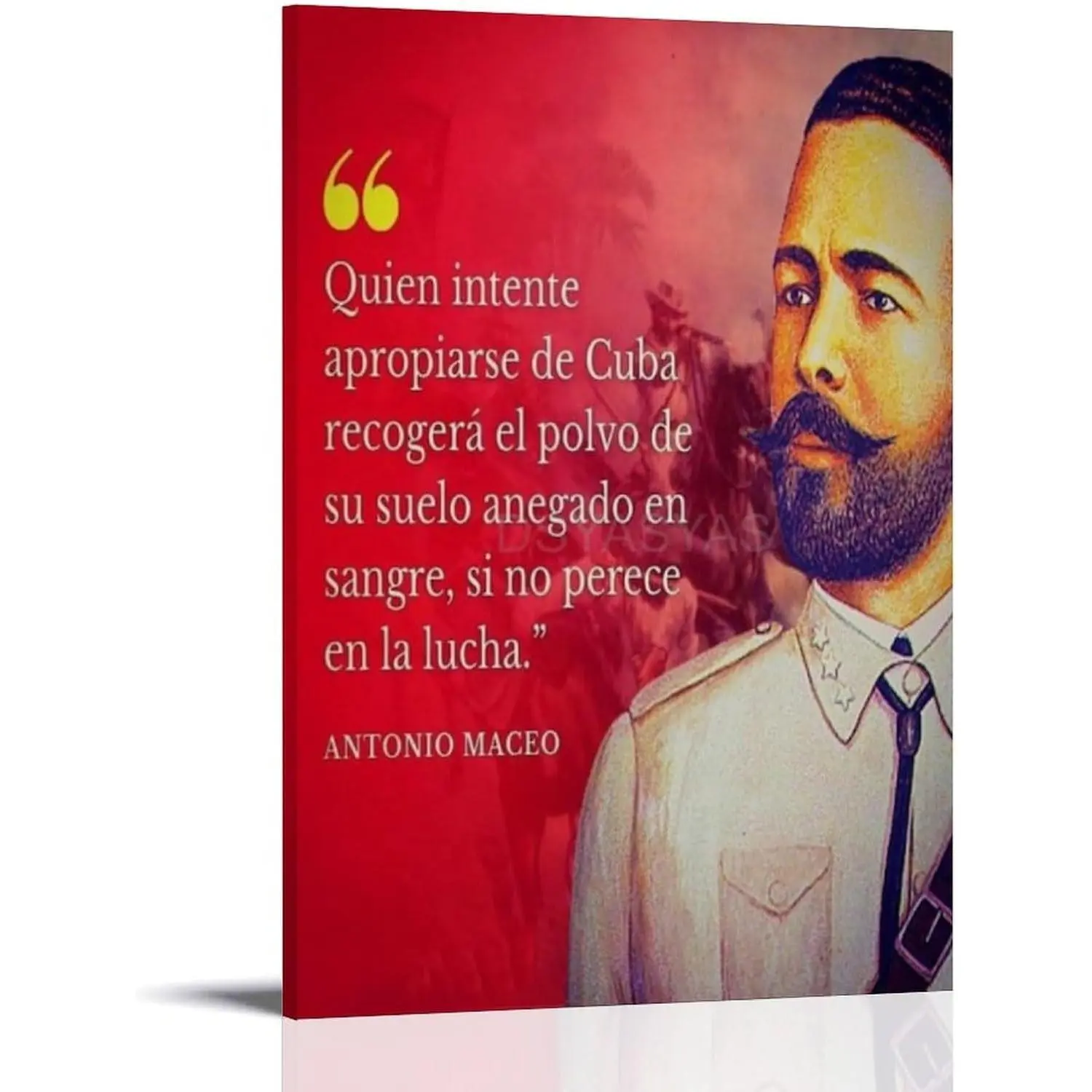 Antonio Maceo Poster Cuban Art Inspirational Quotes Poster Canvas HD Prints Art Wall Decor 24x36 Posters Print, Decor For Bedroom Living Room