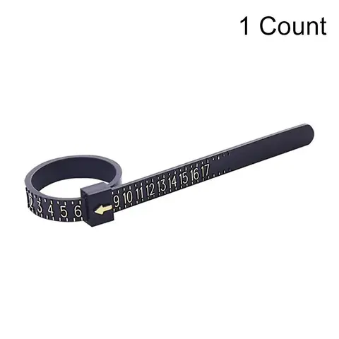 US Ring Sizer Measuring Gauge, Plastic Finger Sizing Measure Tool, Reusable Ring Sizer Measuring Tool for Jewellery, Hand Jewelry Measuring Tool for 1-17 US Rings Size