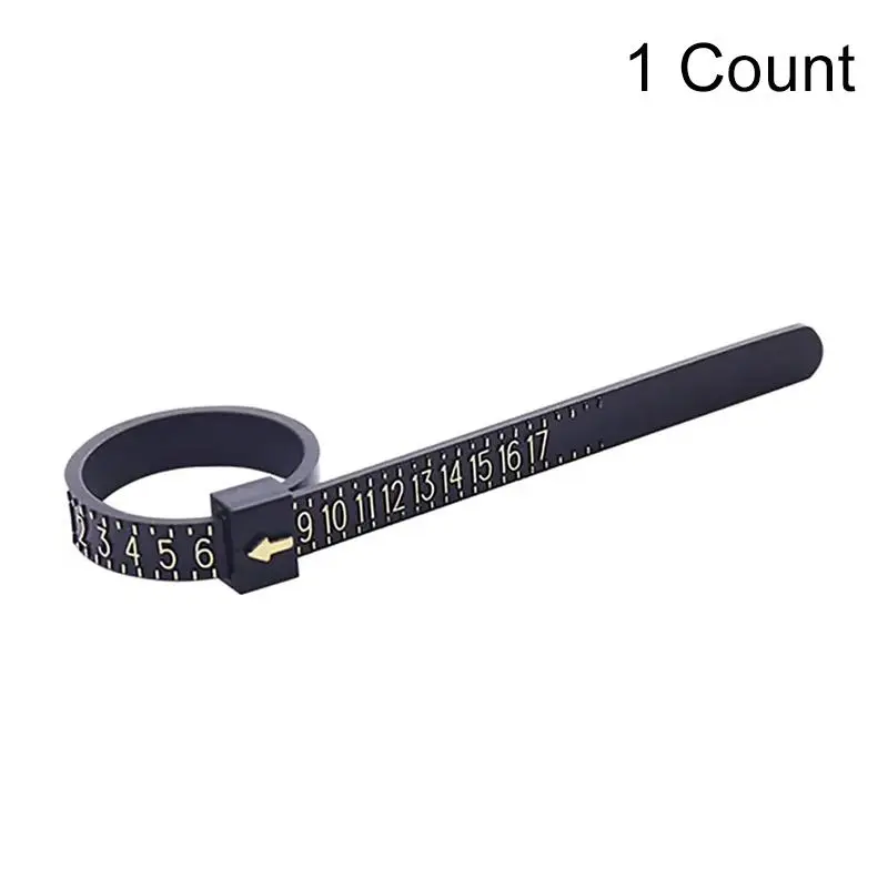 US Ring Sizer Measuring Gauge, Plastic Finger Sizing Measure Tool, Reusable Ring Sizer Measuring Tool for Jewellery, Hand Jewelry Measuring Tool for 1-17 US Rings Size
