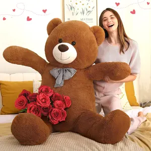 Tezituor 3ft 4ft 5ft 6ft Giant Teddy Bear for Party & Wedding Decoration - Jumbo Stuffed Animal Plush,Extra Large Soft Hugging Toy for Bride Groom Kids, Big Cuddly Anniversary Gift,Party Decorations, Valentine's Day  #BlackFriday #Christmas