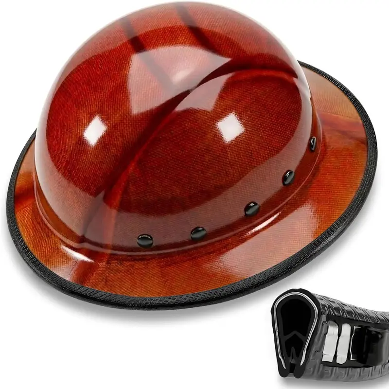 Full Brim Helmet Guard Strip with Ratchet Fastener - 36.6in Hat Edge Protector & Construction Helmet Accessories, 1 Pack (Helmet Not Included)
