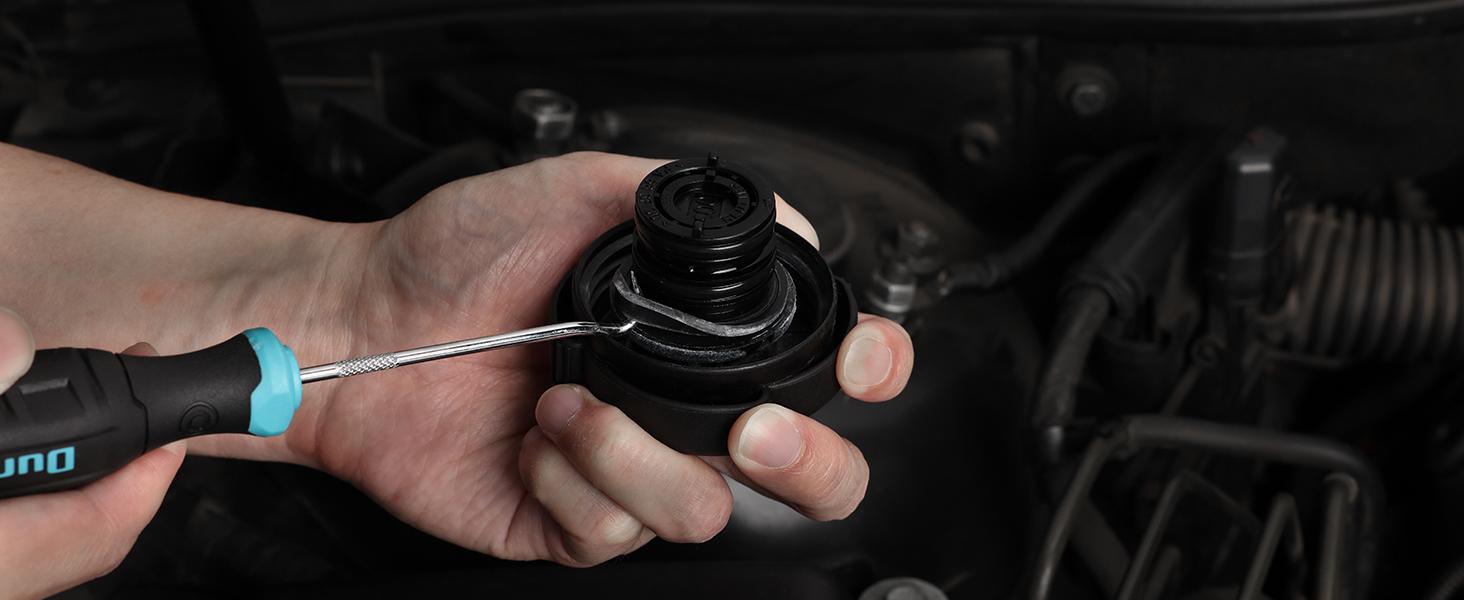 DURATECH  Hook and Pick Set, Offset, Straight, 90°Pick and Hook, Used for Auto and Electronics Maintenance Tools, with Storage Tray