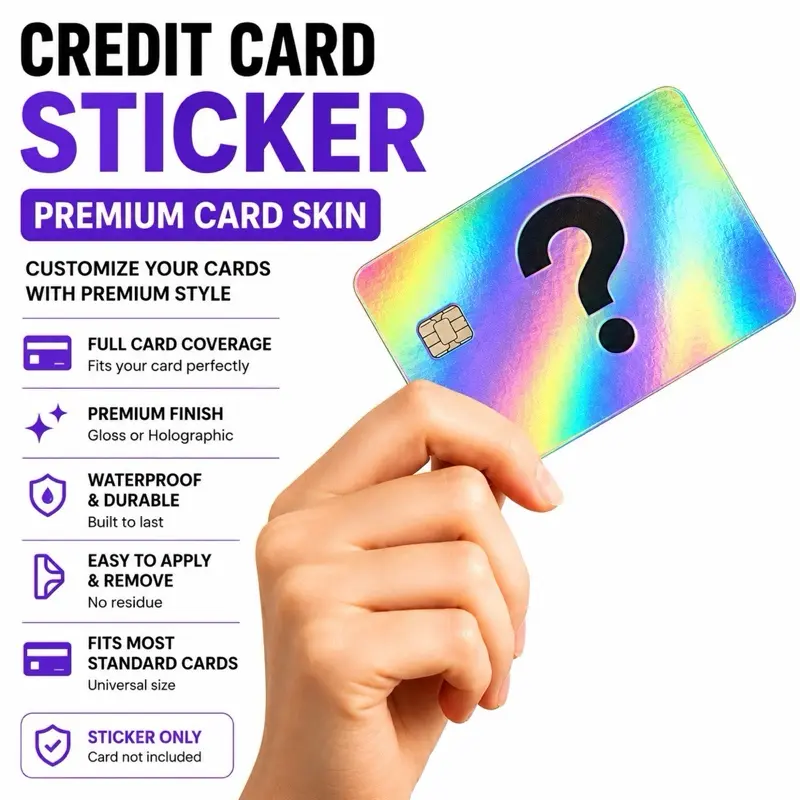 holographic credit card skin Amazon.com: MERKALARA (2 Units) Holographic Credit Card Skin – 3M Material  Debit Card Sticker, Waterproof, Durable & Easy to Apply, Multi-Design  Personalised Cover (Aces) : Clothing, Shoes & Jewelry main image 1