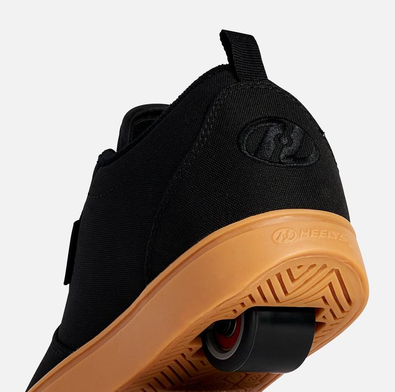 Heelys shoes with wheels for kids and adults | Black with Gum Sole | Pro 20