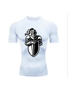 Ancient Armor Soldier 2026 Men's Sports T-Shirt Compression Training Fitness T-Shirt Running T-Shirt Sun Protection Top Quick-Dry Short Sl