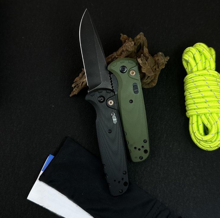 D2 Steel Folding Knife Button Lock EDC Pocket Knife, Non-Slip Handle Outdoor Camping Fishing Utility Tool