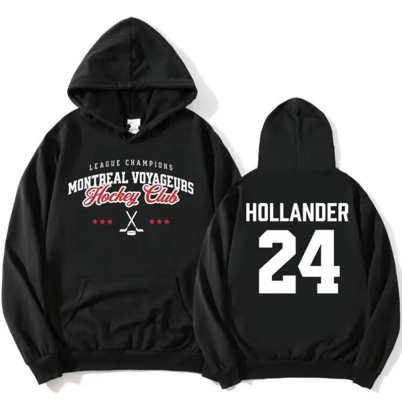 24 Hollander Montreal Voyageurs Hoodies TV Heated Rivalry Printing Sweatshirts Long Sleeve Fleece Hooded Pullovers Women Clothes