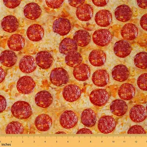 Feelyou Pepperoni Print Outdoor Upholstery Fabric by the Yd - Hammock, Chair & Apron Use, DIY Home Crafting Friendly Textile