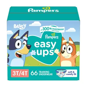 Pampers Easy Ups Boys PJ Masks Training Underwear Super Pack Size 3T4T - 66ct