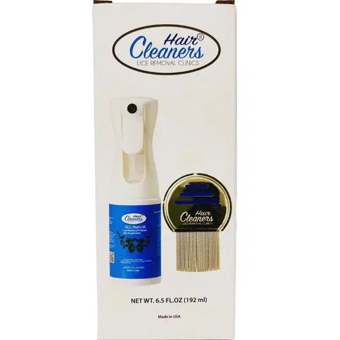 Hair Cleaners Set of All-Natural Lice Removal and Treatment Product with Peppermint and metal Lice Comb for Kids and the whole Family. Safe for all ages. Lice Removal Kit Conditioner Haircare Pack Shampoo