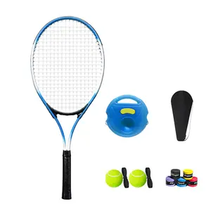 HTASKTEXEH Tennis Training Set Tennis Racket + Tennis Trainer Tennis Beginner Training Single Player Ready to Play