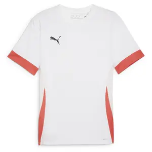 PUMA Mens Individual Padel Crew Neck Short Sleeve Jersey Tennis Athletic Moisture Wicking - White