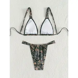 New Sexy Color Bikini Two-piece Swimsuit Beach Vacation Print Series Swimsuit