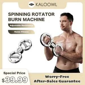 Spinning Rotator Burn Machine, 12LB Arm Exercise Equipment with Adjustable Resistance, Gripster Forearm Trainer, Forearm Grip Strengthener for women, 360 Degree Rotating Grips, gym equipment for home