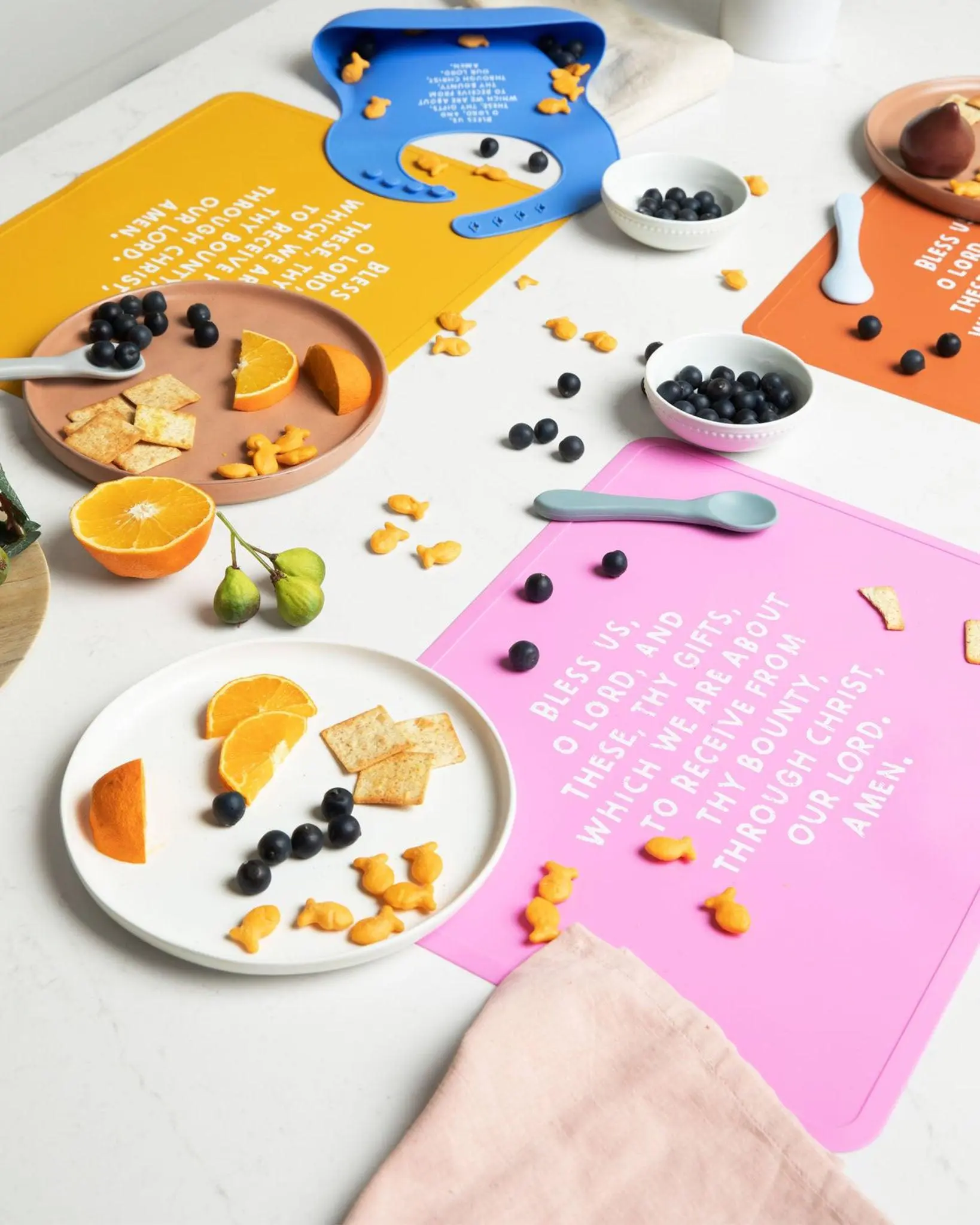 Meal Blessing Silicone Placemat Household Placemat Table Placemats