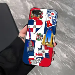 Dominican Pride Transparent Case – Premium Soft TPU Shockproof Phone Case for iPhone SE (2nd generation), Dominican Republic Phone Case, Phone Case, Case—975