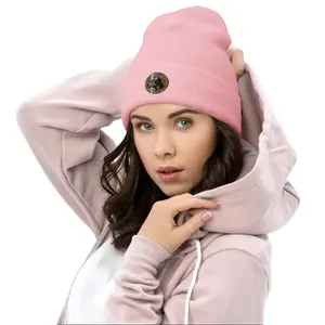 Doberman King - Luxury Fashion Greek Key Design Cuffed Beanie for Dog Lovers - Fall Winter Collection