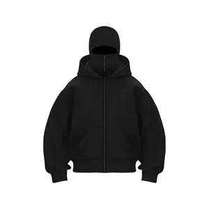 [New] Balaclava Autumn/Winter Warm Fashion Personalized Hoodie Men's Soild Color Double Layer Hoodie Sportswear 2025 New Edition casual solid