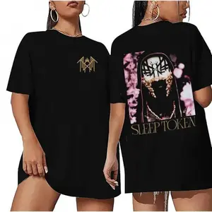 180g[100%cotton]Sleep Token Vessel Portrait Two-Sided Graphic Tee – 100% Cotton, Trendy Unisex Streetwear For Music Fans  Graphic Tee Comfortabletiktok Shop Deals Tiktok Shop