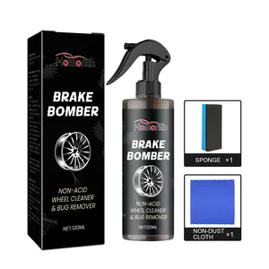 Non-Acid Wheel Cleaner Bug Remover, Wheel Hub Rim Cleaning Stains Repair Wheel Abnormal Noise Rust Remover