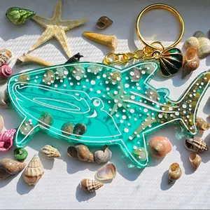 Whale shark keychain
