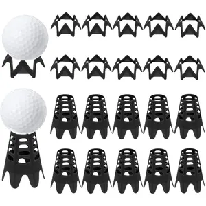 Plastic Golf Tees, 20Pcs Golf Simulator Tees for Home, Outdoor Indoor Golf Tees Simulator Practice Training, Golf Mat Tees for Winter Turf and Driving Range, Pack of 10 Tall & 10 Small