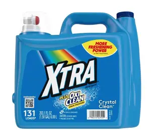 203 Fl Oz Liquid Laundry Detergent Dual HE Powerful Detergent 131 Loads Household