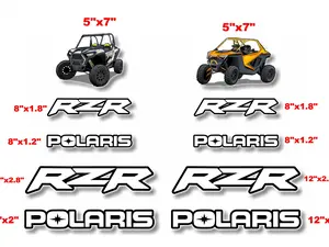 Kit Polaris RZR Decals Vinyl Stickers Big Combo Graphics