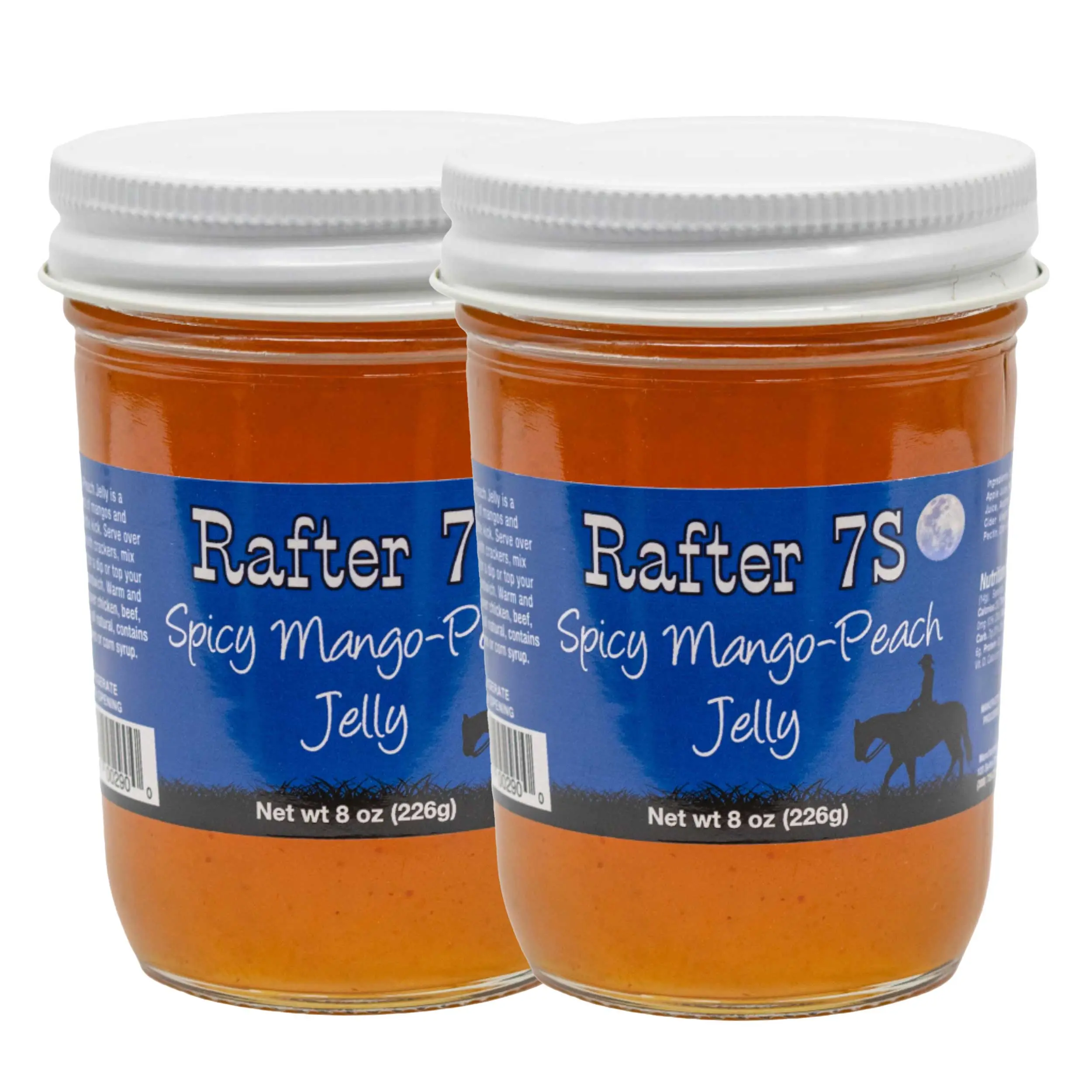 Spicy Mango-Peach Jelly | Pack of 2 | 8 oz | Rafter 7S