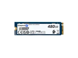 Kingston SEDC2000BM8/480G DC2000B 480 GB Solid State Drive - M.2 2280 Internal - PCI Express NVMe (PCI Express NVMe 4.0 x4) - Server, Data Center Device Supported - 0.4 DWPD - 350.40 TB TBW