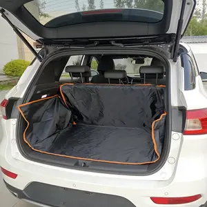 Dog Cargo Liner, Waterproof Pet Trunk Protector with Bumper Flap, Scratchproof Large Cargo Cover, Universal Fit 70.9"×41.3", Black