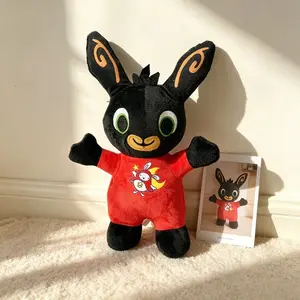 Cute Bunny Plush Toy, Trendy Cartoon Style, Dress Print, Perfect Gift for Christmas Easter Birthday, Soft and Adorable