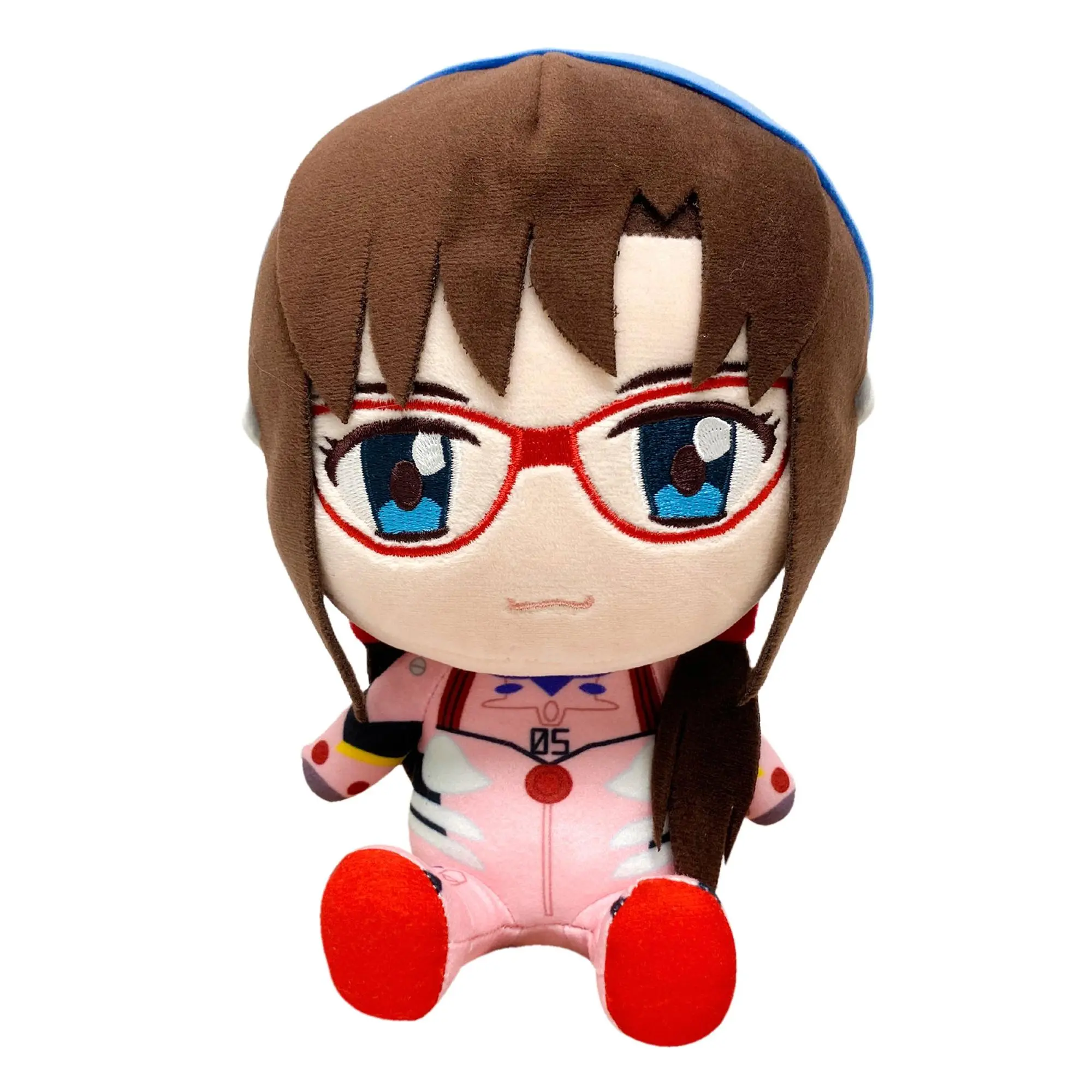 Evangelion New Movie - Mari Makinami (Plug Suit) Sitting Plush 7"H