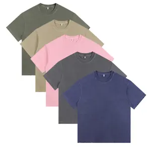 Men's Oversized T Shirts Gym Vintage Heavyweight Cotton Workout Acid Washed Baggy Tees casual wardrobe
