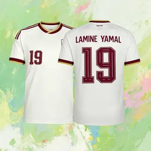 19# Lamine Yamal 2026 Spain Away Short-Sleeve Soccer Jersey – Breathable