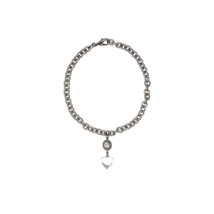 TRANSPARENT HEART CHARM NECKLACE TRANSPARENT HEART CHARM NECKLACE