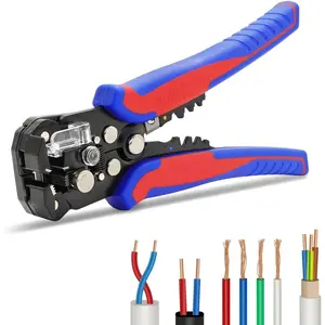 3-in-1 Self-Adjusting Wire Stripper Tool - Heavy Duty Electrical Wire Stripping & Crimping &  Pliers for 10-24 AWG for Electricians, DIY & Automotive Use