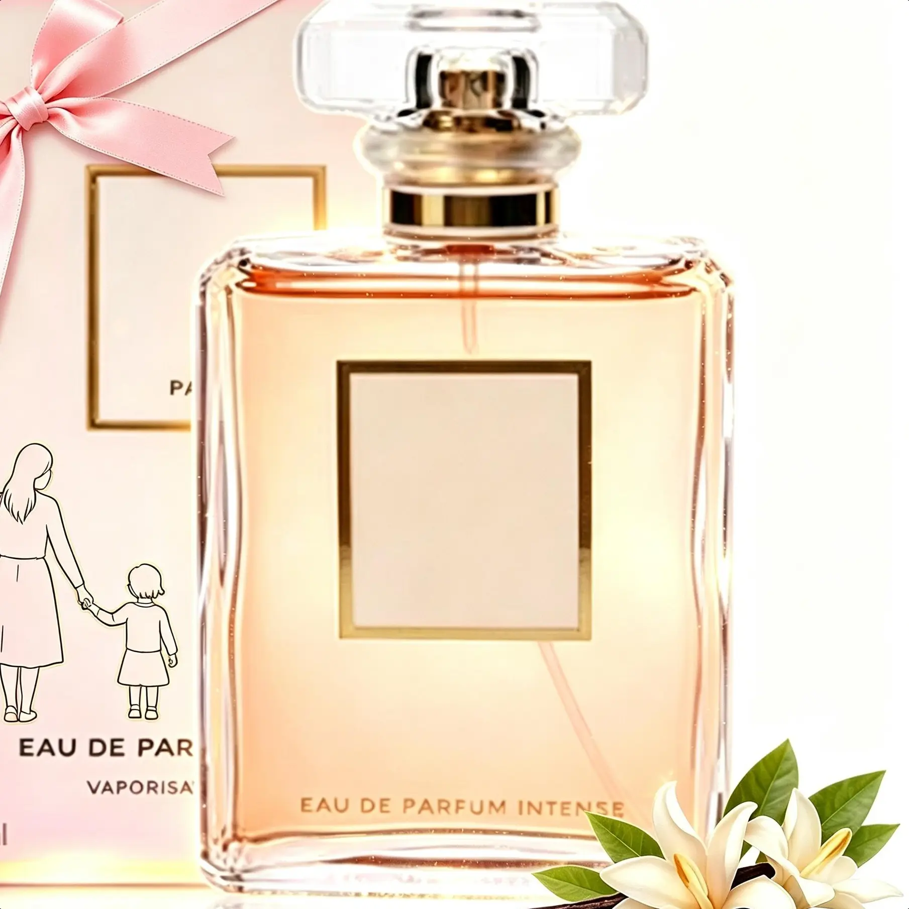 Creamy Vanilla Eau de Parfum for Women, Elegant & Long Lasting Gourmand Fragrance, Fresh Scent, 3.4 oz / 100ml, Creamy Vanilla Scent, Edp Gourmand Fragrance, Vanilla Perfume Bottle Women's Fragrance