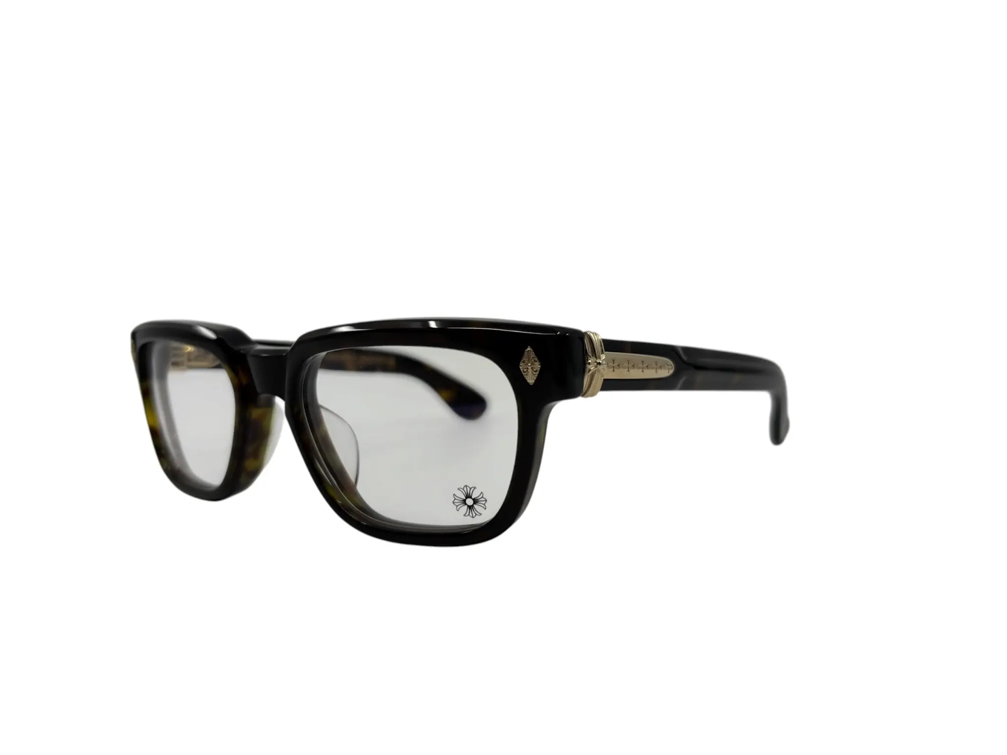 1214621 Chrome Hearts Pen15 Glasses Gold Accent