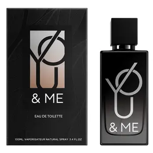 You & Me Cologne 3.4oz Men's Fragrance Eau de Toilette 100ml Natural Spray Black Bottle