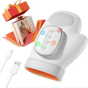 Heated Pressure Hand Massager, Ultimate Relief for Hands Wrist Fingers, Arthritis Carpal Tunnel Syndrome, Ideal Birthday Valentine Gift, Relaxation Aid, USB Rechargeable Massagers