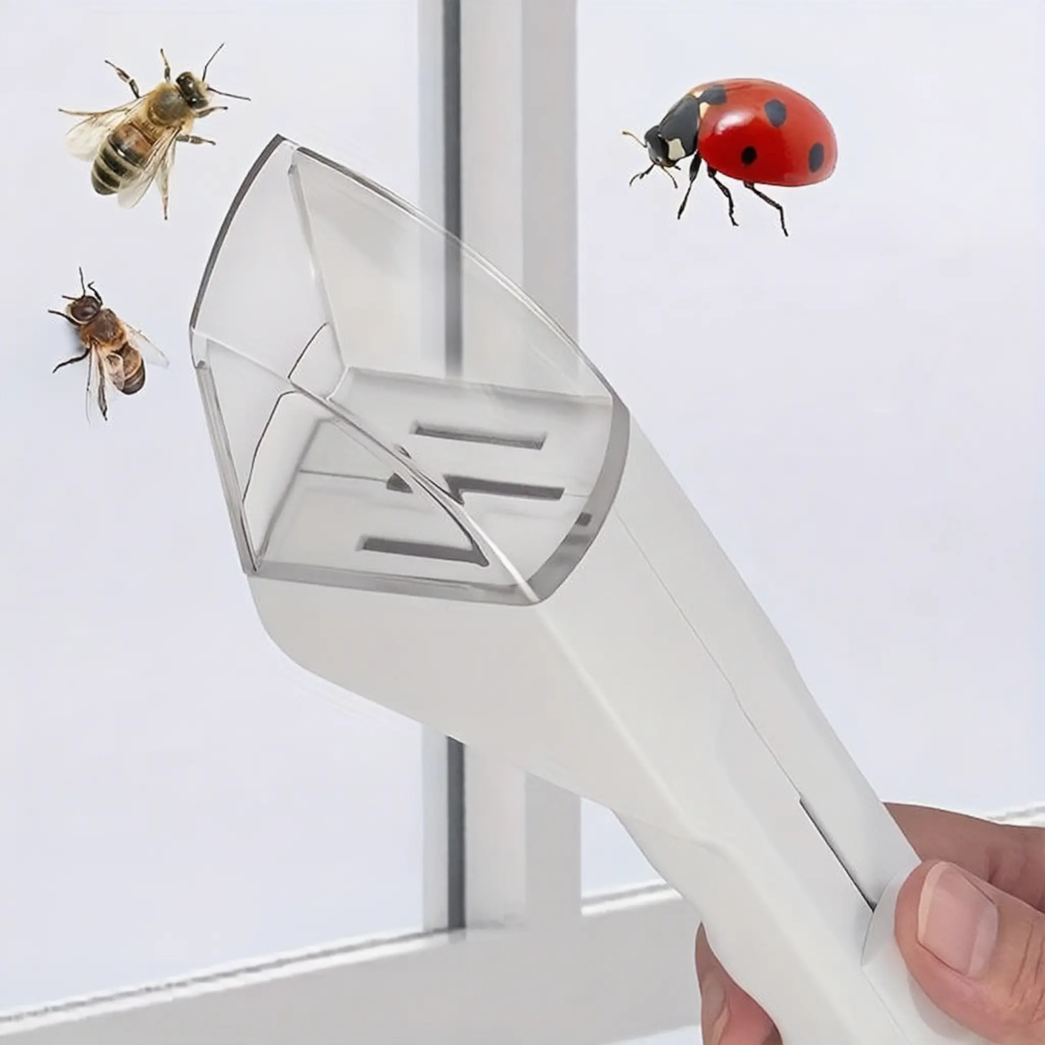 Handheld Quick-Release Bug Catcher - 1-Pack Portable Battery-Free Tool for Kids/Adults, Indoor Pest Control, Bug Control Solutions for Home Garden