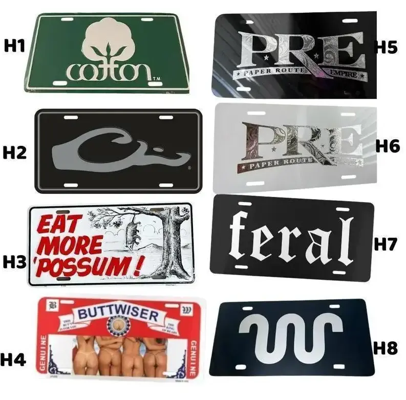 [Buttwiser Beer, Beer Girls, TCA BEEF, King Ranch, Farm Ranch & Southern Vibe] Buttwiser Beer Girls TCA BEEF Cotton Booster King Ranch Aluminum License Plate, 12x6 Front Car Tag, Farm Ranch Southern Style Vehicle Vanity Decor