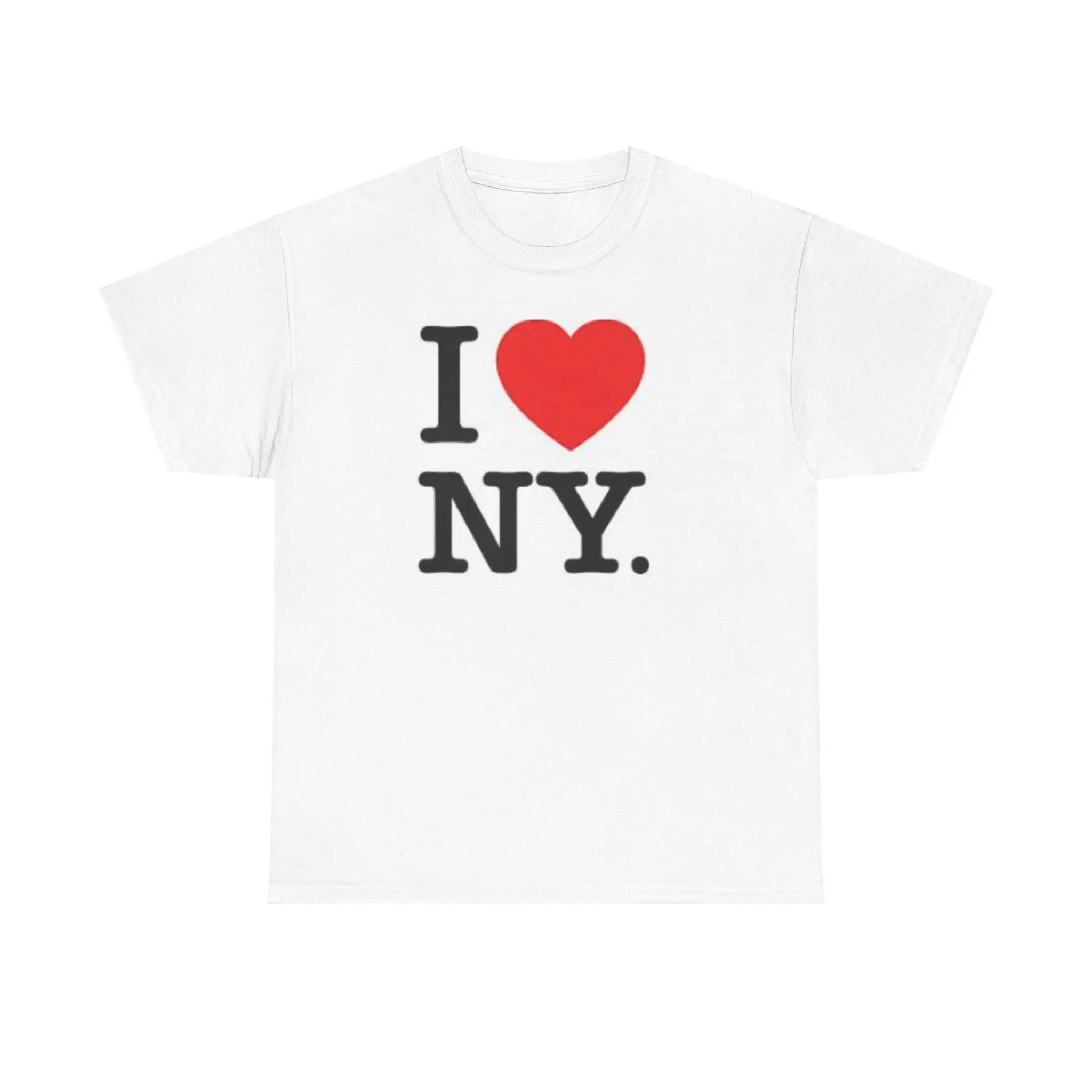 I Love NY Unisex Heavy Cotton Tee | Classic New York Shirt, Gift for City Lovers, Travel Souvenir, Comfortable Everyday Wear, Tourist Tee