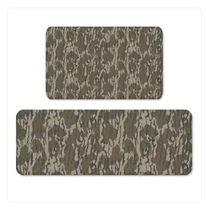 Original Bottomland Everything Bottom Lands Camo Floor Mat 2-Piece Set Polyester - Floor Mat with Camouflage Design